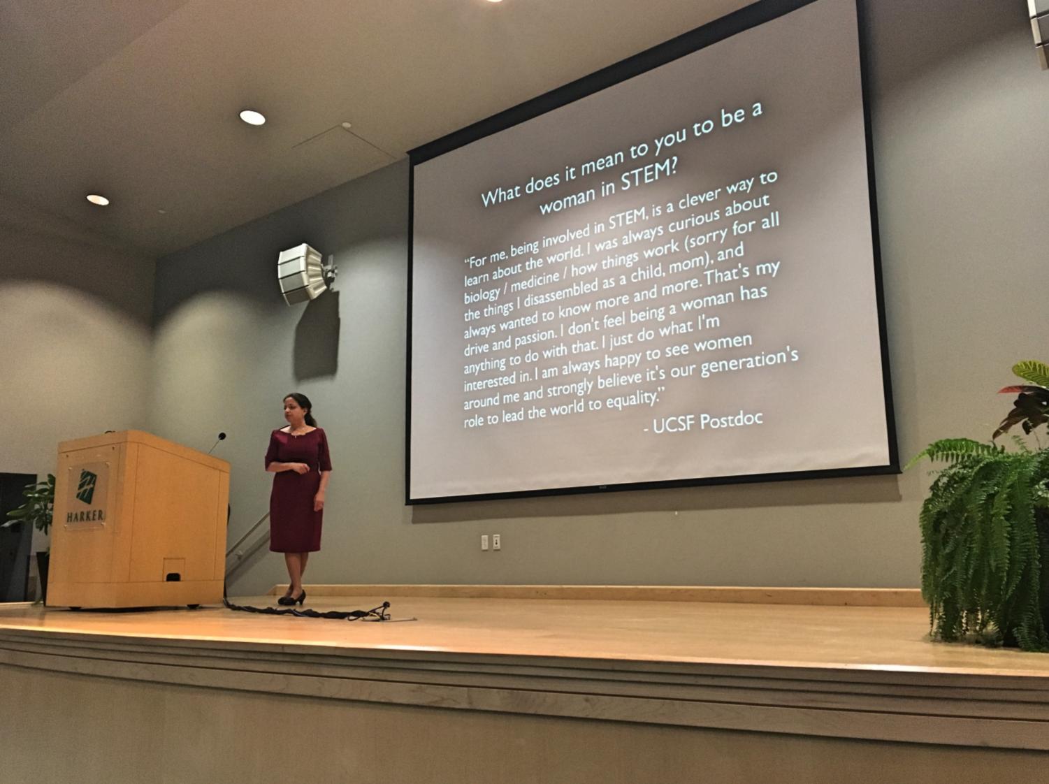 University of California, San Francisco Marina Sirota shares a UCSF postdoctoral scholar's thoughts on women in STEM. Aside from hosting Sirota on Friday, WiSTEM also screened the movie