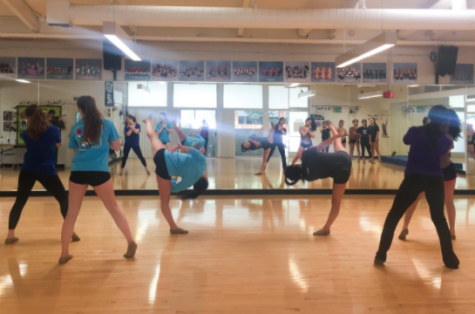 Varsity Girls Dance, compiled of students from all different grades, split into two groups and practiced for their Tree Lighting performance. They’ve been practicing for almost a month.