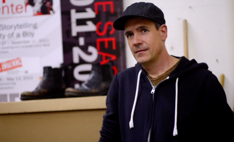 Theater teacher Jeffrey Draper in his classroom.