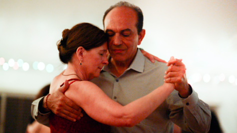 Stahl dances the evening away with tango partner Sam Safadi. “If you want something challenging, then challenge yourself with Tango,” Stahl said.