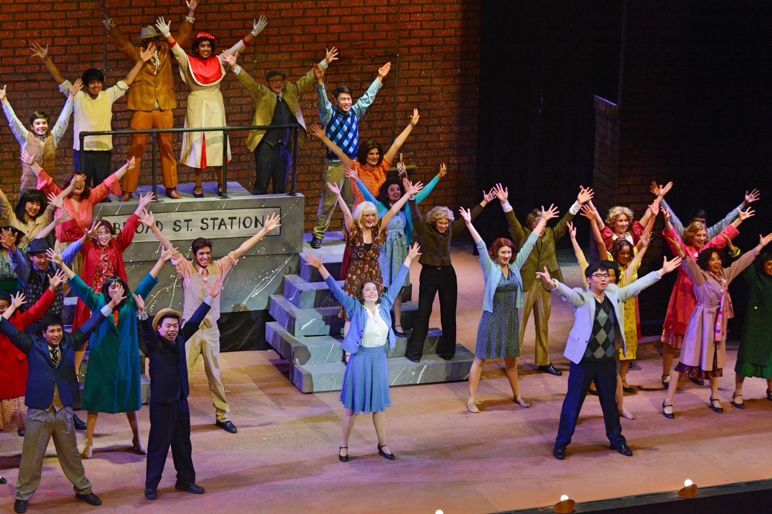 The cast of