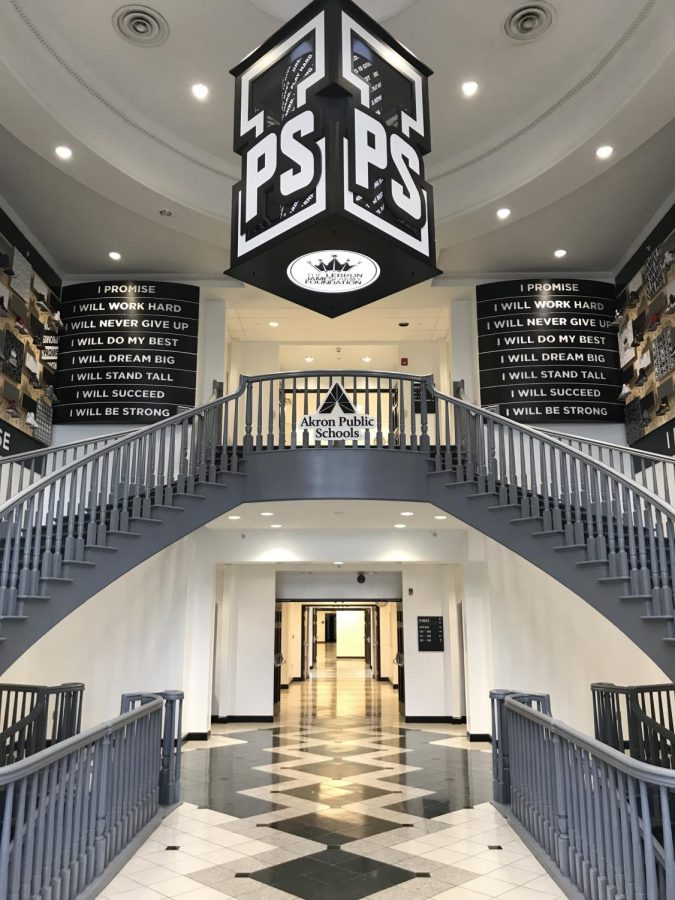 The interior of the I Promise School in Akron, OH. The school was created through a partnership between the LeBron James Family Foundation and the Akron public school district. 