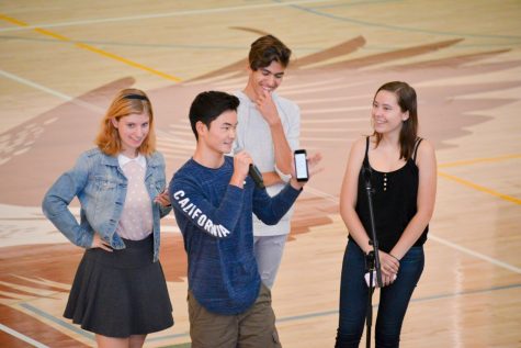 Performing arts representative Emmy Huchley (12), Alex Kumar (10), Vance Hirota (11) and Ellie Lang-Ree (12) announced information about upcoming dance show auditions, which will be held in RPAC this Saturday afternoon.