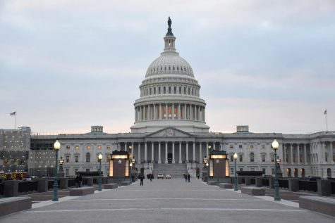 The Capitol dome at sunset. Congress was in session until Thursday of this week and voted on a number of legislative actions.