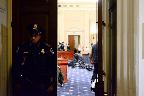 Longworth 1100 in the Longworth House Office Building, where Gordon Sondland testified before the House Intelligence Committee today. Sondland answered questions about his knowledge of alleged arrangements between U.S. President Donald Trump and Ukrainian President Volodymyr Zelensky, starting at 9 a.m. this morning.