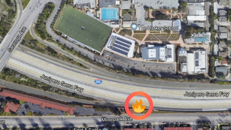 Freeway fire brings smell of smoke, unhealthy air quality to upper school campus