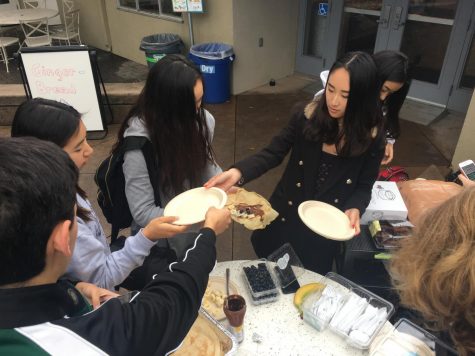 Language honor societies sell traditional snacks and drinks for club week