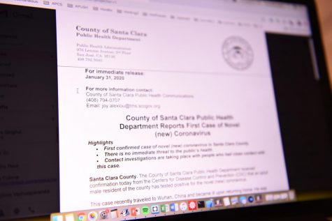 Santa Clara County officially confirmed the first case of coronavirus in the county, with no additional cases being confirmed. County health officials did not reveal his name or the city in which the case was confirmed because of privacy concerns.