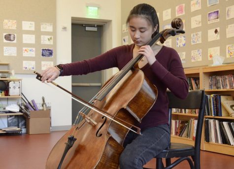 “When I chose to go back to cello and made that decision myself, it was because I actually valued it. [When I’m] practicing by myself, I feel as if I can actually get into the music; its different because there are no people, [it’s] just me and my cello,” Jackie Yang (12) said.