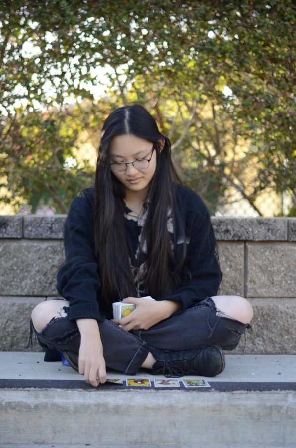 “The cards are there to guide you and subconsciously influence what you think of a situation. They’re self-evaluative and focused on reflection. Its a great way of manifesting your intentions: [reading the cards] is a reminder to look out and make active choices to put yourself where you need to be,” Eva Chang (12) said.