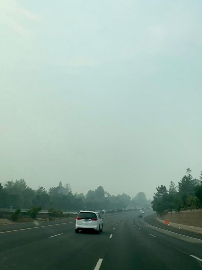 Smog is visible in Los Altos on Aug. 23.