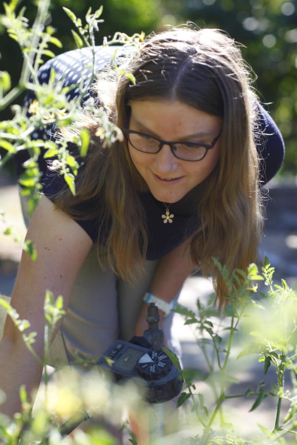 “[Gardening] gives me a little bit of control over something. Sometimes I feel like I can do all this studying, but I still can’t control the grade or know the questions. But I can take this weed out. I will beat this crabgrass, and then I can listen to music or relax, Ann Ryan (12) said.