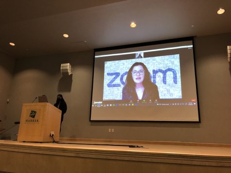 Zoom Chief Financial Officer (CFO) Kelly Steckelberg speaks to over 40 students on Jan. 13 in a joint speaker event hosted by CareerConnect and Oeconomia. Steckelberg touched on the possible economic shift away from business travel, Zoom’s expansion of services and the power of networking.