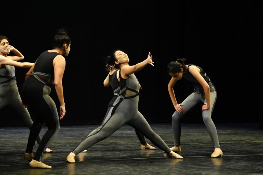 Irene Yuan (12) dances to Paint it Black, a song from the 2012 production. The shows featured a cast of 80 students in a total of 13 routines. 