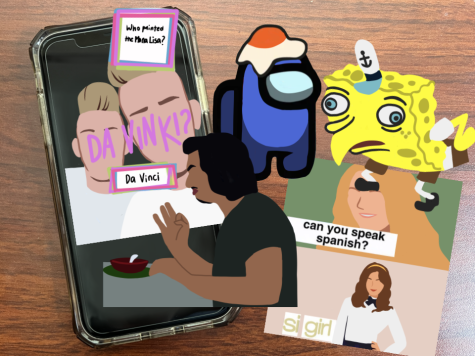 An illustration of various memes and internet sensations. Social media platforms have guided the evolution of Generation Z’s sense of humor by creating widespread access to topics people find humorous.