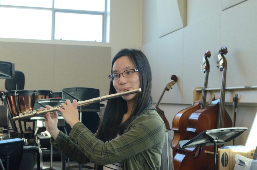 “Music makes you work hard. Practicing forces you to keep yourself in charge because no ones ever going to be there telling you, ‘Oh, this thing is due.’ Its up to yourself to spend the time and that can be really hard. I think the process for everything is worth it no matter what comes out, Karolyn Cheng (12) said.