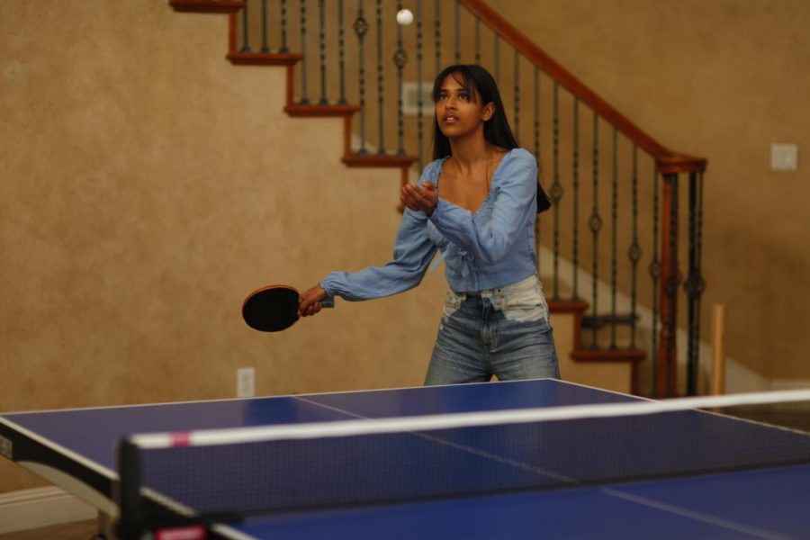 “My favorite part [about table tennis] is that its not just about your technique and your strategy; it’s very much a mental game. Even though you have your club mates and your coaches there, they cant come play for you, so you cant have an off day, because theres no one to pick up the slack for you. Its helped me a lot with being more confident in myself and being able to withstand pressure from [my] academic life as well, Ritika Rajamani (12) said.