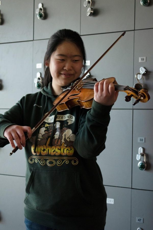 “Music is about sharing with others. It's not about you practicing alone in a practice room; it's about sharing it with others and making sure that other people enjoy it. It's about you, sharing your emotions and your feelings, expressing yourself through your music," Tina Zhong (12) said.