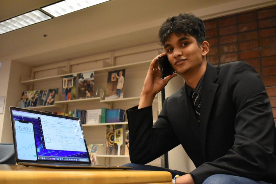 “Understanding how to invest the money requires a lot more thinking, because at the end of the day, its not just your money on the line. Theres a saying that 99% of people lose all of their money that they started with. Throughout high school, I started with a small portfolio and grew it over time, Vedant Kenkare (12) said.