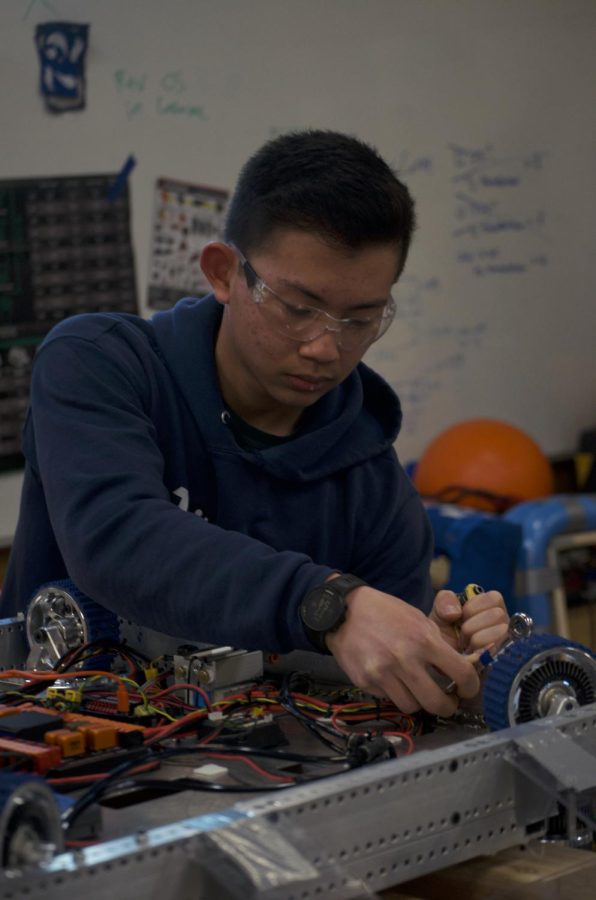 “Persistence and flexibility and resilience [are important in robotics]. Being able to take a failure in your prototype, for example, and solve the problems that arise when you encounter them, you need to be able to iterate on that quickly. And it definitely takes a good amount of dedication, because its so much time and effort, Alex Liou (22) said.