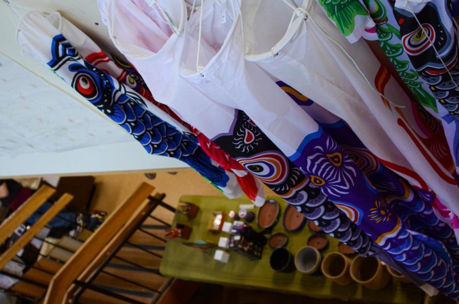 “Koinobori,” colorful carp kites traditionally made from cloth or paper, hang on the Soko Hardware walls. The store is one of the oldest businesses in Japantown, founded in 1925 by Masayasu and Naka Ashizawa.