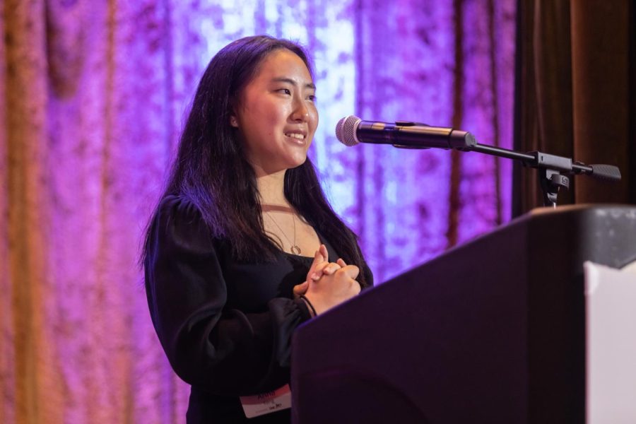 Anna Yang is a twelfth grader at Notre Dame High School in San Jose and is the 2022-2023 Santa Clara Youth Poet Laureate. Anna’s writing has been published in The New York Times and KQED. Anna spoke with Harker Aquila about her experiences in poetry, and how it relates to her identity and past. 