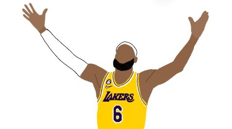 LeBron James broke the National Basketball Association (NBA)’s all-time scoring record on Feb. 7, reaching a a total of 38,388 points in his storied career. In today’s professional sports column “Game Talk with Gabe,” Aquila Assistant Sports Editor Gabe Sachse discusses his thoughts on the Greatest of all time in basketball debate. 