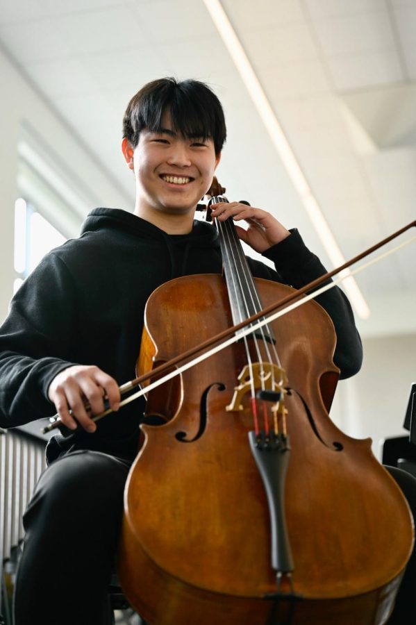 “The most important thing in terms of practicing big pieces is bringing it down to smaller chunks and practicing those smaller chunks. When I practice, I dont usually run through the whole song just because that’s not how you get better. You have to look at smaller sections, get good at those sections, then add it all up to make the whole piece good,” Matthew Chen (23) said.