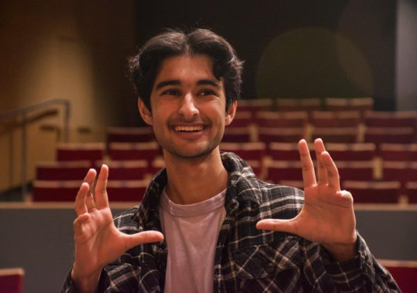 I have this philosophy with theater. I wholeheartedly believe that my life was made for the stage, and all my make or break moments have happened there. While some people learn best through lectures or visuals, I learn best from having a spotlight on me, Zubin Khera (23) said.