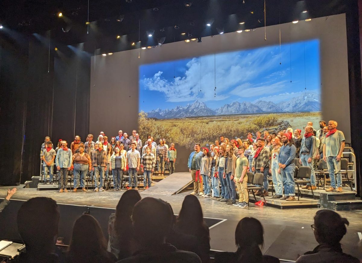 The Choral Project and San Jose State University Choraliers receive a standing ovation at the end of Considering Matthew Shepard. Instead of just remembering Matthew, we need to consider everything that’s spun out from the orbit of the event,” The Choral Project founder and artistic director Daniel Hughes said.