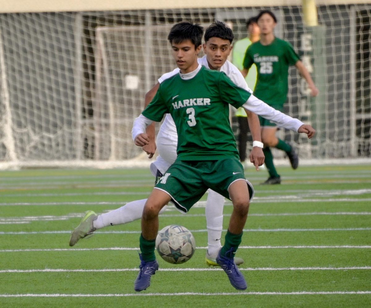 Forward Saahil Herrero (11) intercepts a Bruins pass at the start of the first half. The Bruins scored twice to open the game.