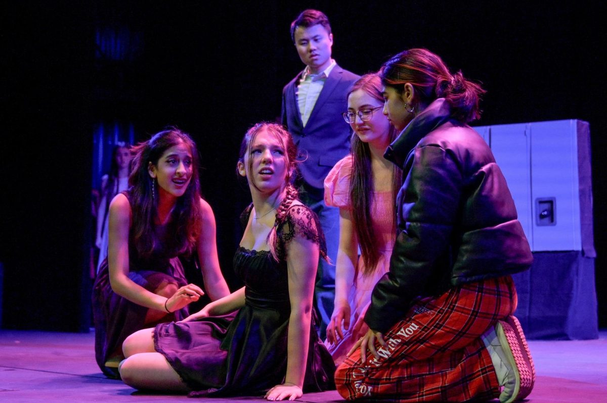 Characters in Pressure crowd around Hannah Streepers Sam after she fainted. All four SDS plays centered around the high school experience and adolescences stresses. 