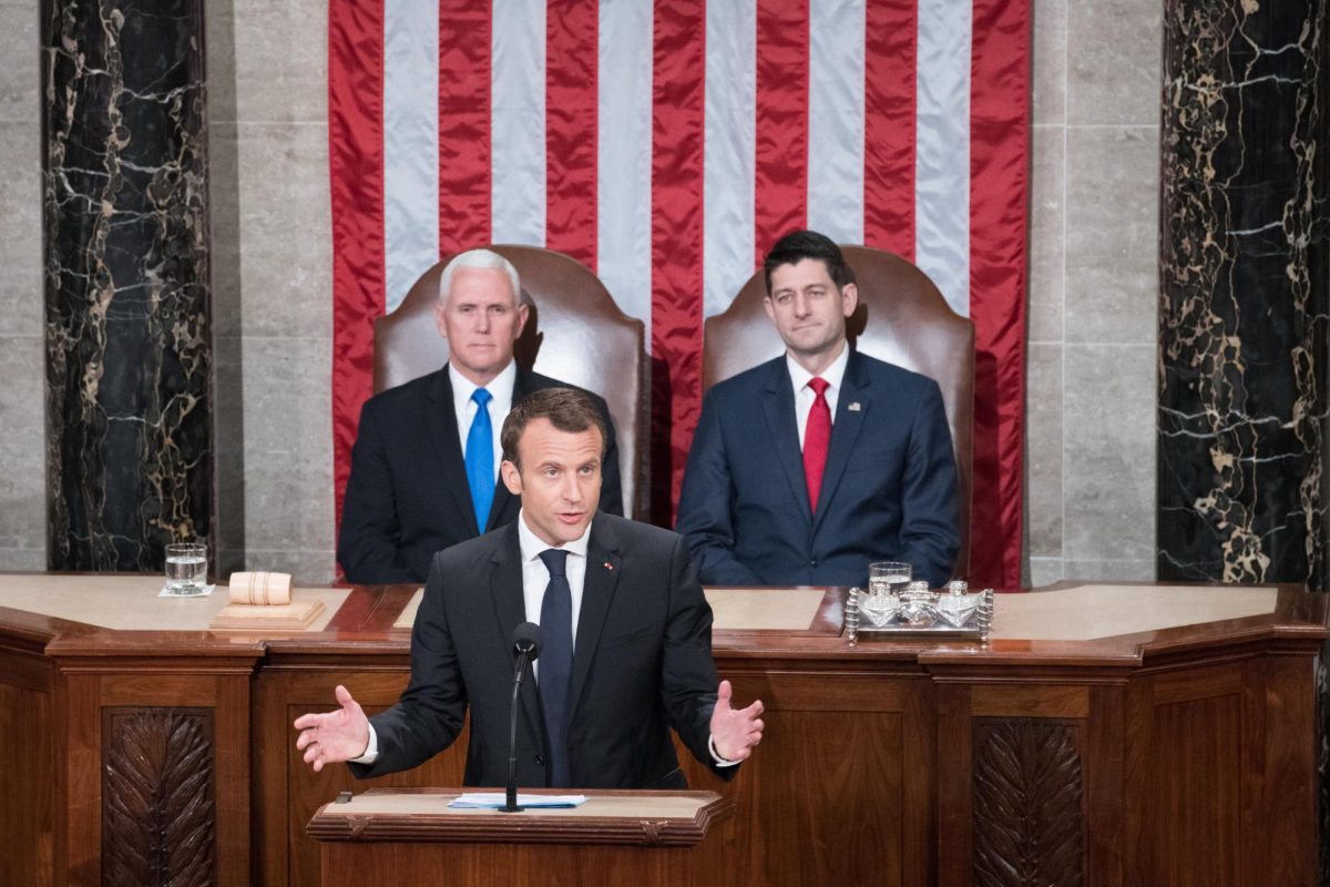 French President Emmanuel Macron delivered a speech to Congress about the relations between France and the United States in 2018. Macron chose Gabriel Attal as Frances new Prime Minister on Jan. 9. (Provided by house.gov)