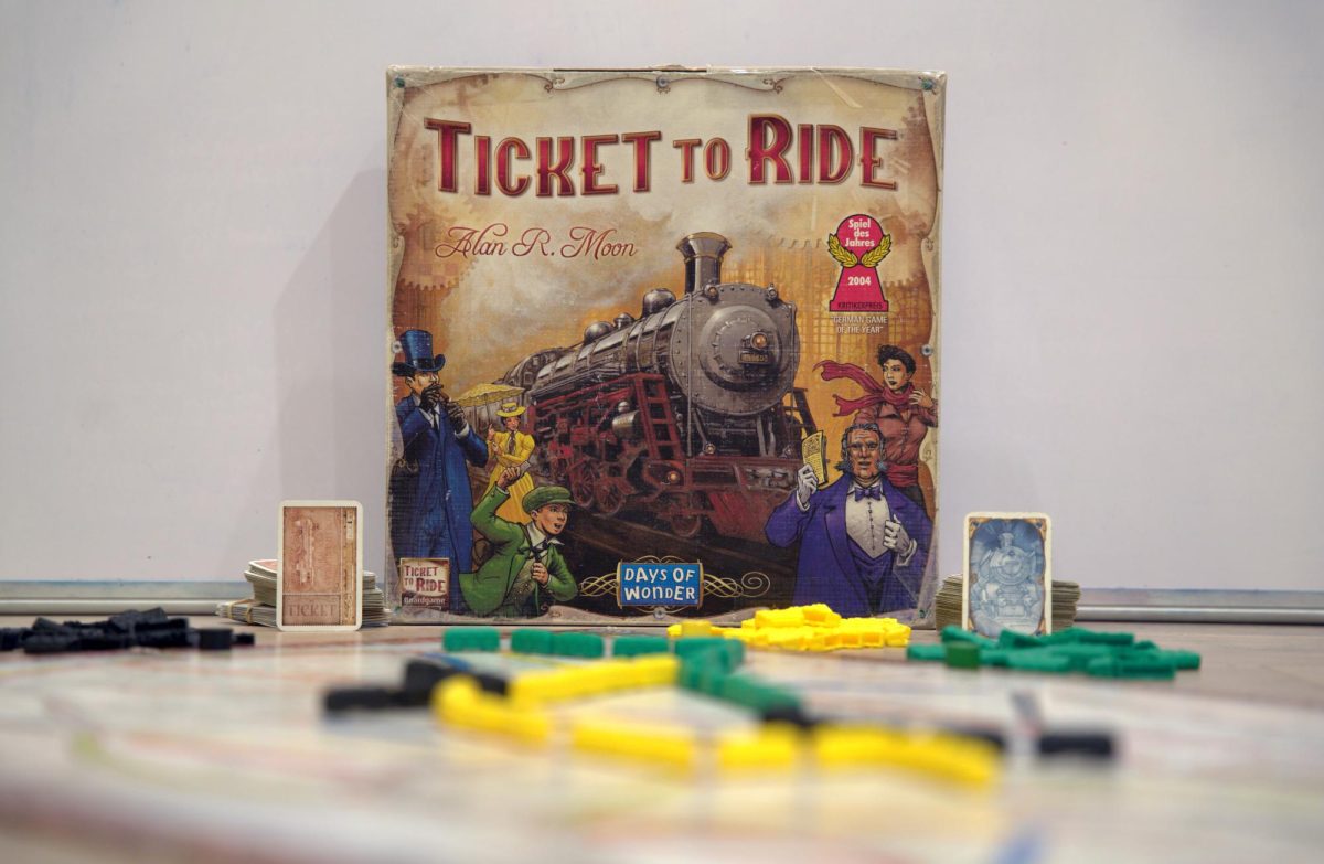 Ticket to Ride is a 30-minute board game for two to five players, with each player placing their trains on a central board of the United States to earn the most points. It is perfect for anyone new to board games. 