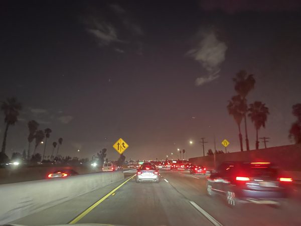 Light pollution mutes the sky over Los Angeles. “When you have city artificial lighting in the area, it brightens the night sky, just like the sun brightens the sky and turns it into day,” astronomy teacher Dr. Eric Nelson said.