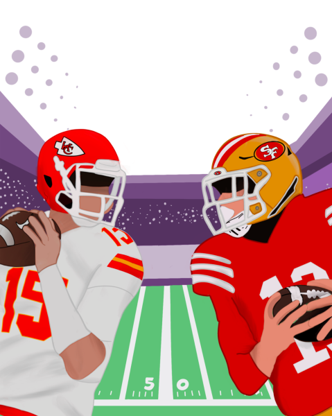 Chiefs Quarterback Patrick Mahomes faces off against the 49ers Brock Purdy. The two teams will play in Super Bowl 58 on Sunday. 