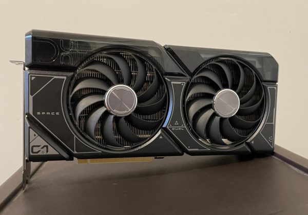 An NVIDIA RTX GeForce 4070 Super sits on a wooden table, donning two fans, 12 GB of memory, and a bandwidth of 504 GB/s. NVIDIAs recent success largely lies within its state-of-the-art graphics processing units.

(Provided by Ivan Chen)