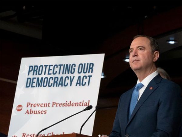 California Rep. Adam Schiff speaks about the Protecting our Democracy Act, which he introduced to the House in 2021. Schiff, who is a Democrat, advanced in the primary for Californias special Senate election on March 5 along with former professional baseball player and Republican Steve Garvey. (Provided by schiff.house.gov)
