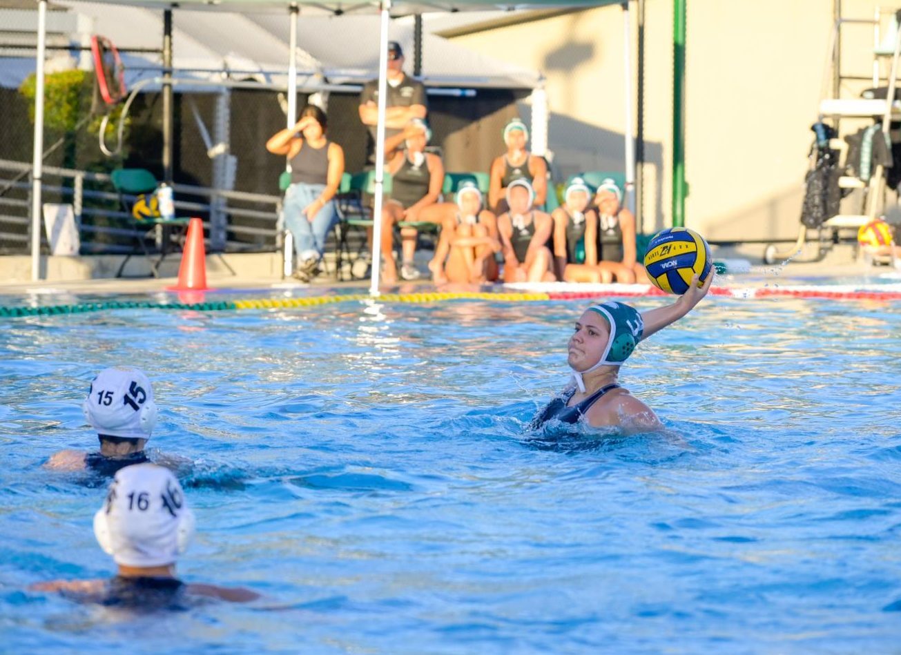 Senior Summer Adler winds up for a shot during the third quarter. Both sides struggled to maintain possession at the start of the second half, trading goals back and forth.