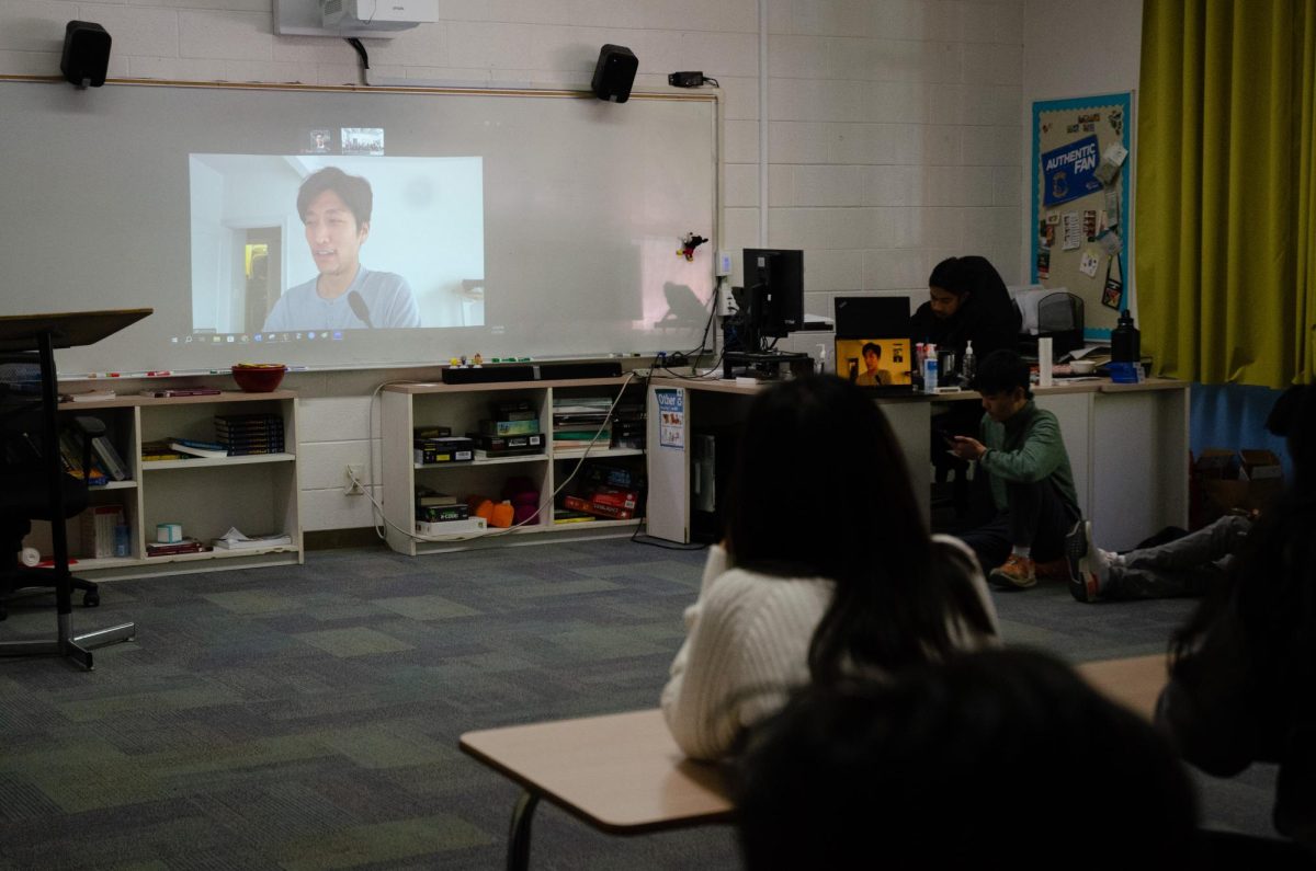 Adrian Ma, host of NPR's "The Indicator from Planet Money" podcast presented in a Oeconomia speaker event via Zoom. "We often respond to the news by thinking about what business-related questions we can answer that are adjacent to it so the next time the story pops up in somebody's feed, they feel a bit more informed about what it means," Ma said.