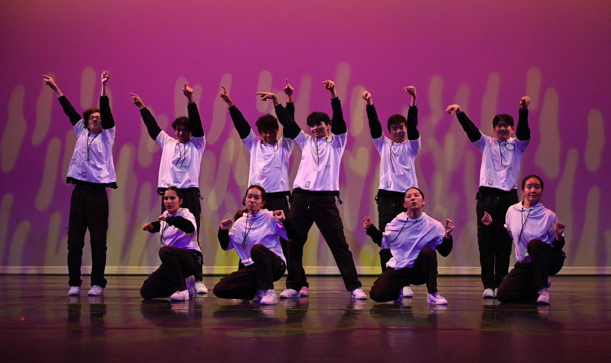 Dancers perform in "Who Do You Love," choreographed by Kento Vo. This hip-hop style dance concluded the first act.  