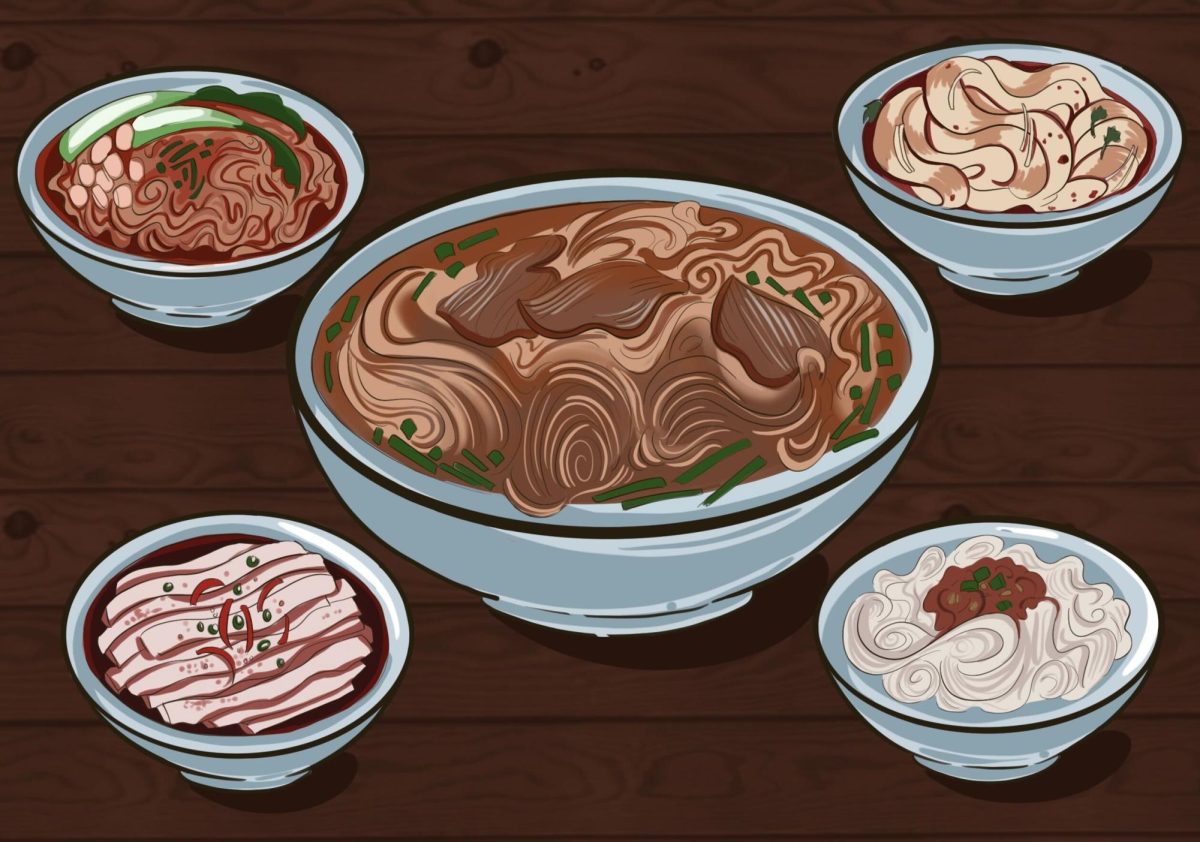 I remember all of the times my parents made me rousimian, or shredded pork noodles, on every birthday. ‘The noodles are a sign of longevity,’ my parents would say, ‘The longer the noodle strands are, the longer your life will be.’