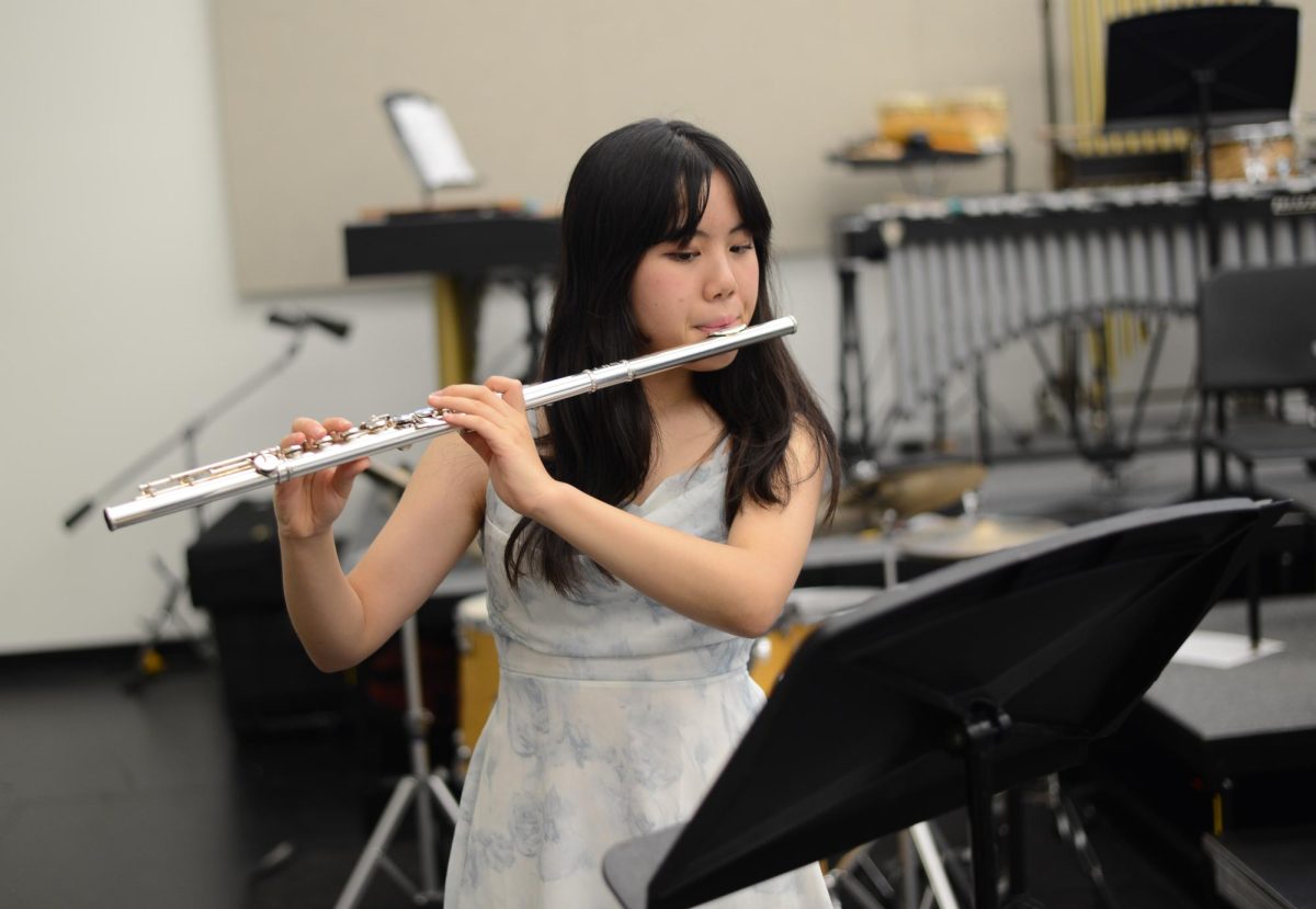 “I wanted to play flute so I can play beautiful music that others can listen to, so if I were to listen to that music I would feel better. I want to share that same experience with other people, so I'm motivated to practice more, so I can sound better. I want people to hear good music when I play and get inspired to also study an instrument," senior Jessica Wang said.