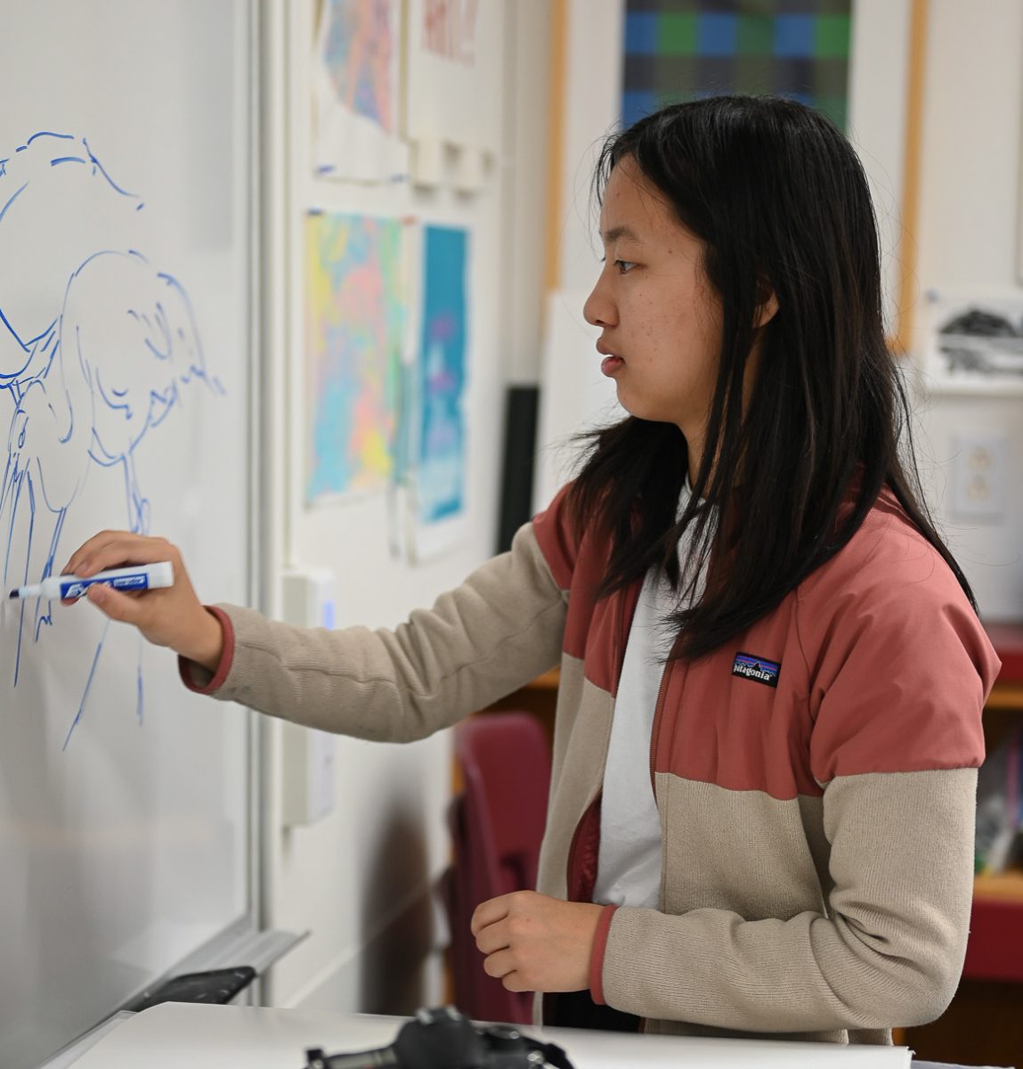 “I want to be remembered for the art that I make, like with the buff unicorn, my Aquila and Winged Post illustrations, my art that gets displayed in exhibits or the posters. I want people to look at my art and be like, ‘Oh, I remember who did that,’ because it's really rewarding to know that people remember your art," senior Mirabelle Feng said.