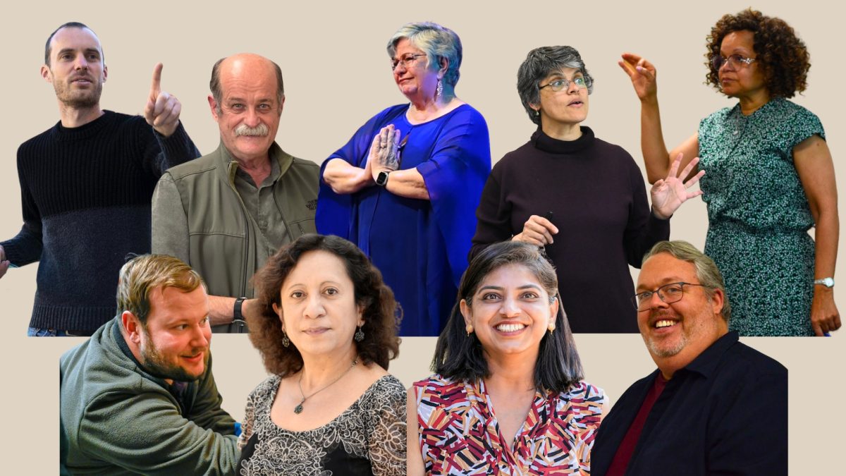 The Harker community bids farewell to nine beloved teachers whose dedication, passion and care have shaped generations of students. Pictured (clockwise from top left): Kevin Oliver, Clifford Hull, Susan Nace, Caren Furtado, Karen Haley, Carmela Tejada, Zane Moore, Casey Brown and Dipti Shingnapurkar.