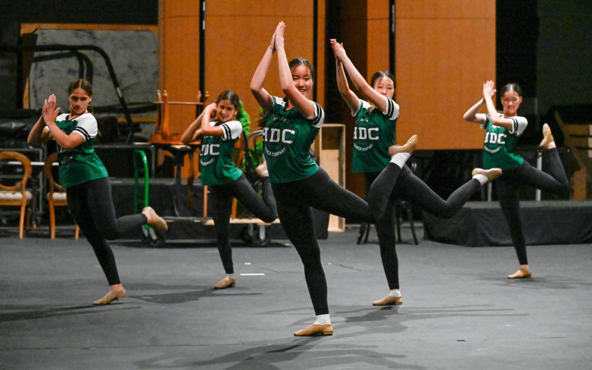 HDC members perform a jazz choreography to "See Me Now" onstage in the Patil Theater. Both teams showcased the routines they learned during the closing performance on Friday.