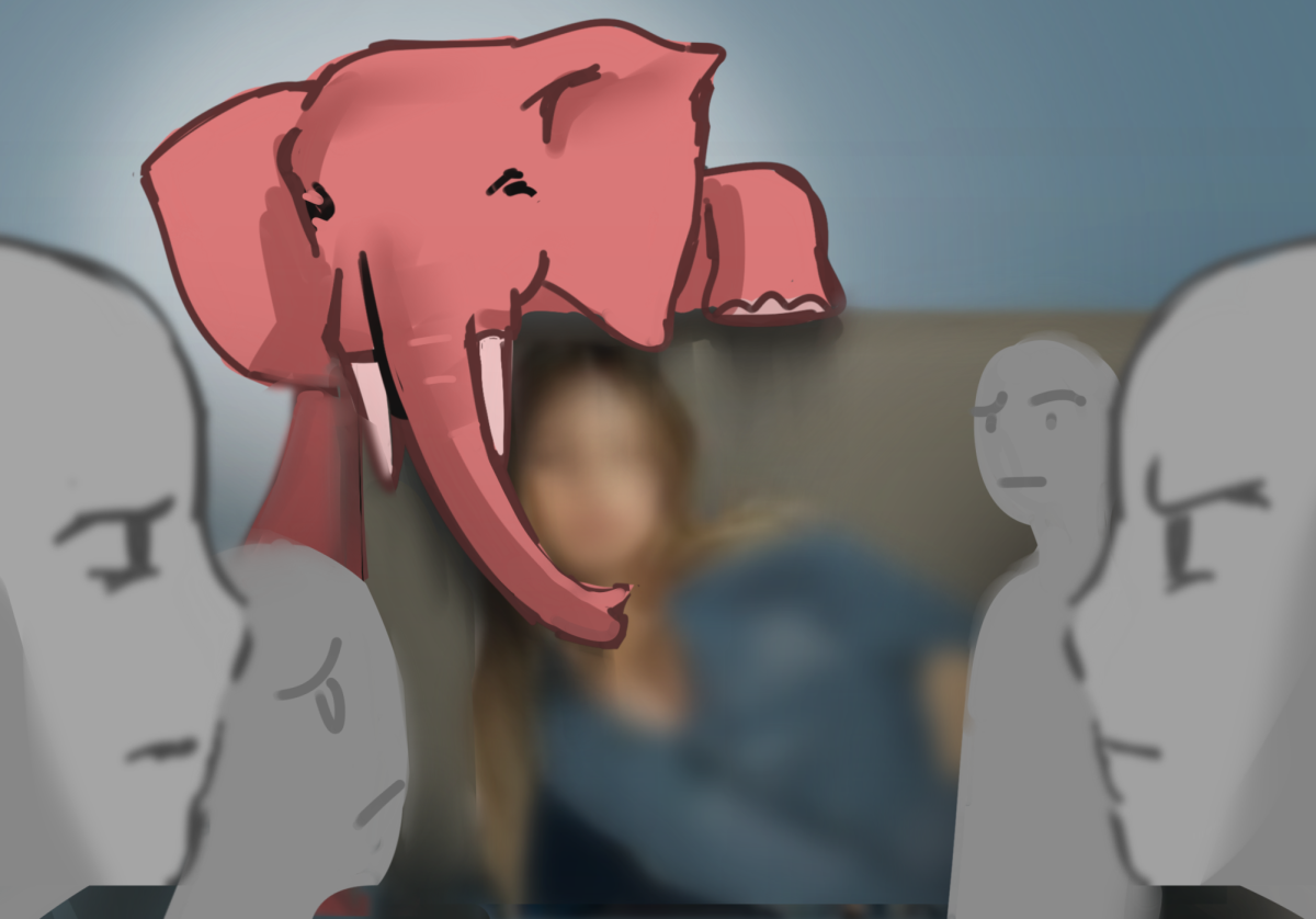 An American Eagle ad featuring Sydney Sweeney sparked controversy about 
political bias in advertising. Some brands aim to stir strong reactions rather than convey a clear message. (Illustration by Emma Li)
