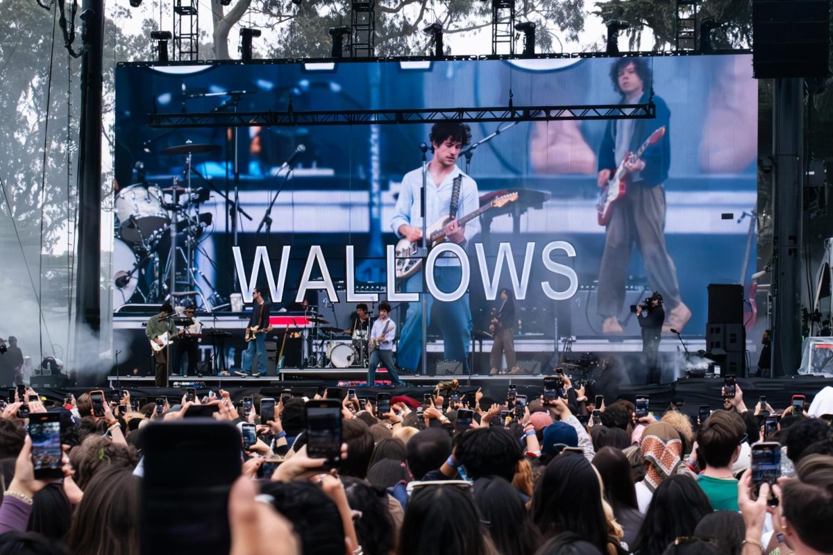 The band Wallows performs at Outside Lands. Fans crowded the stage as they played "Are You Bored Yet?".