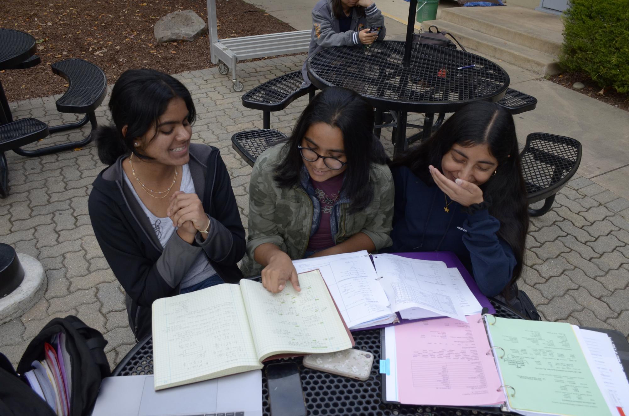 Seeing people around me working pushes me to stay on task and continue studying, decreasing the risk of distraction or procrastination.