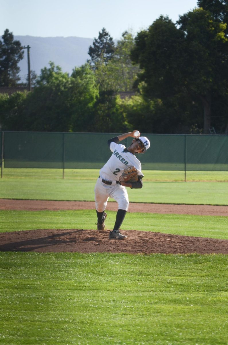 Vidwat Shekar (10) throws a pitch. Vidwat pitched the entire game, holding the Pinewood offense to no scores.